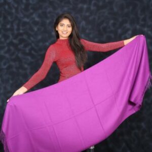 Cashmere Soft Fabric Stall (Magenta) With other colours