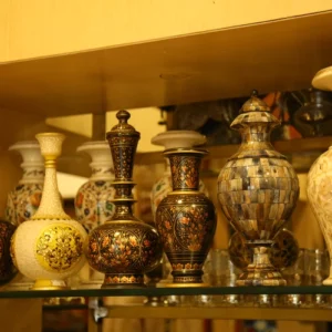 Marble Vases with Handmade Miniature Painting