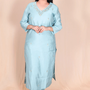 Firozi Kurti Pant Set – Refreshing Style with Everyday Elegance